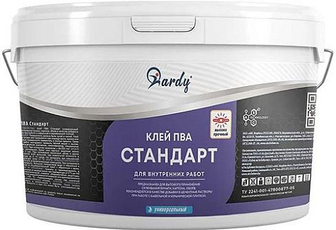 Клей ПВА Hardy Стандарт, универсальный, 10 кг купить в СОМ