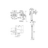 Душ гигиенический Grohe BauCurve 123072, скрытый монтаж купить в СОМ