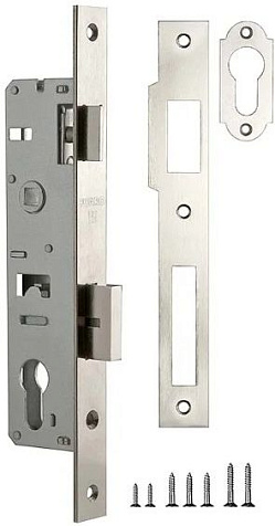 Корпус узкопрофильного замка с защелкой FUARO PROF153-25/85 (153-25/85) CP хром купить в СОМ