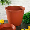 Горшок Афина 5.5л коричневый с поддоном М6544 купить в СОМ