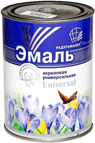 Эмаль акриловая униврсальная Радуга, бирюза, 0.9 кг купить в СОМ