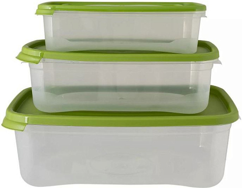 Контейнер для СВЧ Каскад 3шт 0,7л, 1,2л, 2,2л Полимербыт купить в СОМ