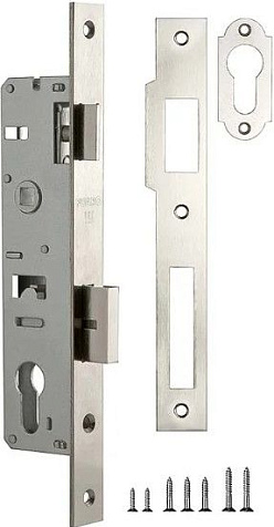 Корпус узкопрофильного замка с защелкой FUARO PROF153-30/85 (153-30/85) CP хром купить в СОМ