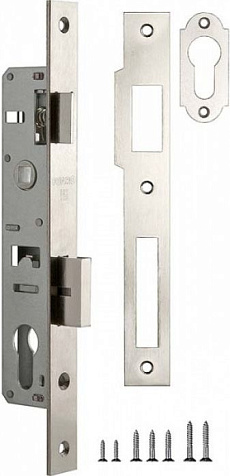 Корпус узкопрофильного замка с защелкой FUARO PROF153-20/85 (153-20/85) CP хром купить в СОМ