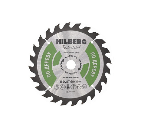 Диск пильный Hilberg Industrial, 180×20/16мм, 24T купить в СОМ