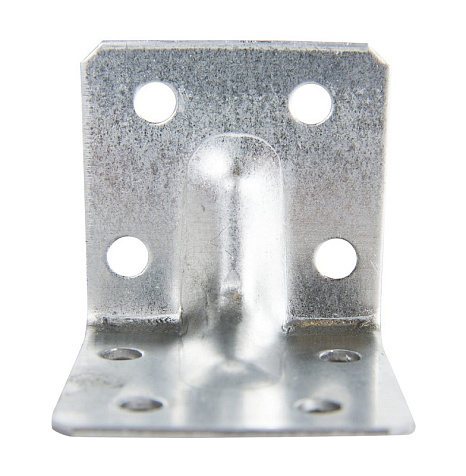 Уголок крепежный усиленный 40х40х40 мм, оцинкованный купить в СОМ
