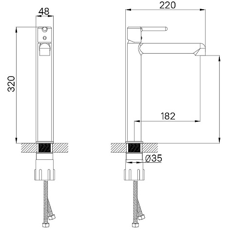 Смеситель для раковины Iddis Aiger AIGSB01i01, хром купить в СОМ