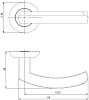 Ручка раздельная AJAX R.JR54.SIGMA (SIGMA JR) BL-24 черный 140мм купить в СОМ