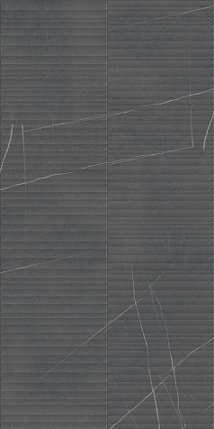 Керамогранит Global Tile Nylo  Черный линии, 1200х600х9 мм, 2 шт. - 1.44 кв. м. GT1206014965MR купить в СОМ