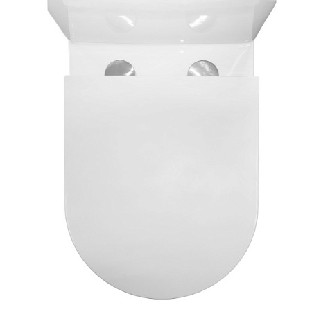 Унитаз-компакт Azario Conto AZ-T005BR, безободковый, торнадо,сиденье микролифт быстросъемное купить в СОМ